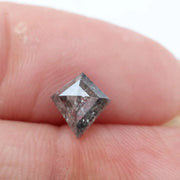 0.63 Ct Kite Cut Brown Black Grey Natural Diamond Soft Tone Unique Shape Loose Diamond
