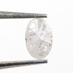 white color oval diamond cross oval diamond drop earrings
