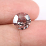 1.35 Ct white & Black Round lab grown diamond with elegant soft brilliant sparkle loose stone