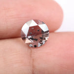 1.35 Ct white & Black Round lab grown diamond with elegant soft brilliant sparkle loose stone