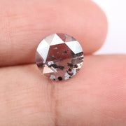 1.35 Ct white & Black Round lab grown diamond with elegant soft brilliant sparkle loose stone