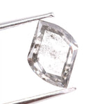0.87 carat antique cut black and white lab grown diamond loose dual-tone diamond with vintage faceting for custom jewelry.