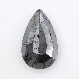 pear cut, black grey natural loose diamond, artistic queen themed diamond princess jewelry concept design
