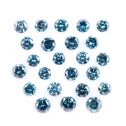 1–4 MM Blue Round Brilliant Cut Lab Grown Diamond – Ethical Eco-Friendly CVD Loose Stone for Custom Fine Jewelry & Engagement Rings