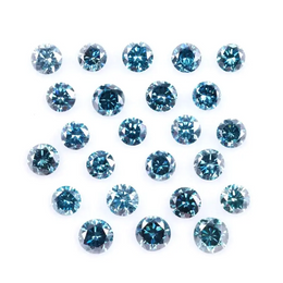 1–4 MM Blue Round Brilliant Cut Lab Grown Diamond – Ethical Eco-Friendly CVD Loose Stone for Custom Fine Jewelry & Engagement Rings