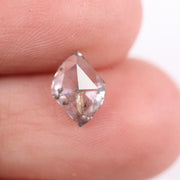 0.87 carat antique cut black and white lab grown diamond loose dual-tone diamond with vintage faceting for custom jewelry.