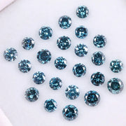 1 to 4 MM Blue Lab Grown Diamond , Round Brilliant Cut CVD Diamond , Unique Blue Color Lab Created Diamond , Eco Friendly Diamond