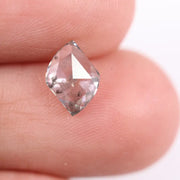 0.87 carat antique cut black and white lab grown diamond loose dual-tone diamond with vintage faceting for custom jewelry.
