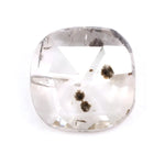1.73 Ct white & Black Cushion lab created diamond with smooth curved shape and clean sparkling facets
