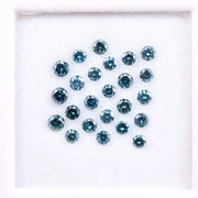 1 to 4 MM Blue Lab Grown Diamond , Round Brilliant Cut CVD Diamond , Unique Blue Color Lab Created Diamond , Eco Friendly Diamond