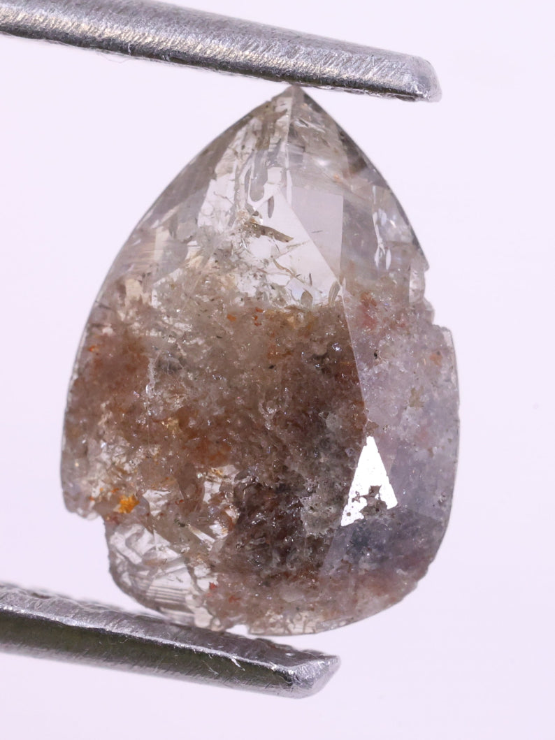 0.58 Ct Loose Brown Diamond - Pear Cut Natural Diamond ( 8.58 X 9.90 X 1.26 )