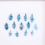 Blue Marquise Cut Lab Grown Diamond , 2 to 5 MM Lab Created CVD Diamond , Perfect for Ring ,Earring and Pendant, Ethical Lab Created Diamond