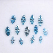 Blue Marquise Cut Lab Grown Diamond , 2 to 5 MM Lab Created CVD Diamond , Perfect for Ring ,Earring and Pendant, Ethical Lab Created Diamond