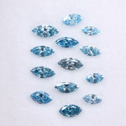 Blue Marquise Cut Lab Grown Diamond , 2 to 5 MM Lab Created CVD Diamond , Perfect for Ring ,Earring and Pendant, Ethical Lab Created Diamond