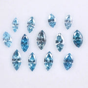 Blue Marquise Cut Lab Grown Diamond , 2 to 5 MM Lab Created CVD Diamond , Perfect for Ring ,Earring and Pendant, Ethical Lab Created Diamond