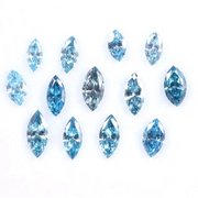 Blue Marquise Cut Lab Grown Diamond – 2–5 MM Ethical CVD Loose Stone for Rings, Earrings, Pendants & Custom Jewelry
