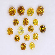 2.70 Ct Fancy Lab Grown Diamond Lot, Oval Cut CVD Lab Created Ethical Diamonds for Custom Jewelry , Conflict Free Diamond , 16 Pcs