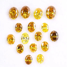 2.70 Ct Fancy Lab Grown Diamond Lot – 16 Pcs Oval Cut CVD Ethical Loose Diamonds for Custom Jewelry, Engagement Rings & Fine Jewelry