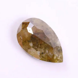 2.82 Ct natural yellow pear cut diamond, pear shaped 3 carat diamond, natural mined diamonds.