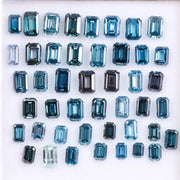 Lab Grown Blue Emerald Cut Diamond , Elegant Step Cut CVD Diamond for Handmade Jewelry , Lab Created Diamond for Sustainable Luxury Jewelry