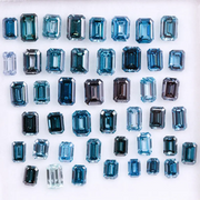 Lab Grown Blue Emerald Cut Diamond , Elegant Step Cut CVD Diamond for Handmade Jewelry , Lab Created Diamond for Sustainable Luxury Jewelry