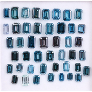 Lab Grown Blue Emerald Cut Diamond – Ethical CVD Loose Step Cut Diamond for Handmade Jewelry, Sustainable Luxury Rings & Custom Designs