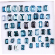 Lab Grown Blue Emerald Cut Diamond , Elegant Step Cut CVD Diamond for Handmade Jewelry , Lab Created Diamond for Sustainable Luxury Jewelry