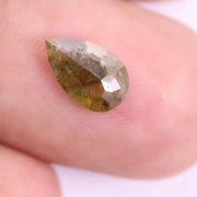 2.82 Ct natural yellow pear cut diamond, pear shaped 3 carat diamond, natural mined diamonds.