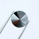 Natural black diamond 2.04 Ct round cut loose diamond for engagement ring and custom jewelry