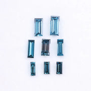 2 to 6 MM Blue Baguette Cut Diamond , Blue Lab Grown CVD Diamond for Ring and Earring , Antique Cut Diamond for Sale , Gift for Her