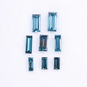 2 to 6 MM Blue Baguette Cut Diamond , Blue Lab Grown CVD Diamond for Ring and Earring , Antique Cut Diamond for Sale , Gift for Her