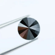 Natural black diamond 2.04 Ct round cut loose diamond for engagement ring and custom jewelry