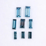 2 to 6 MM Blue Baguette Cut Diamond , Blue Lab Grown CVD Diamond for Ring and Earring , Antique Cut Diamond for Sale , Gift for Her