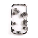  2.24 Ct white & Black Emerald cut lab grown diamond loose stone with radiant sparkle and precise curved facets