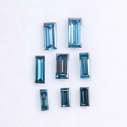 2 to 6 MM Blue Baguette Cut Diamond , Blue Lab Grown CVD Diamond for Ring and Earring , Antique Cut Diamond for Sale , Gift for Her