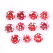 2.37 Ct Lab Grown Pink Diamond Lot – 11 Pcs Round Cut Fancy CVD Loose Diamonds for Custom Jewelry, Engagement Rings & Wholesale