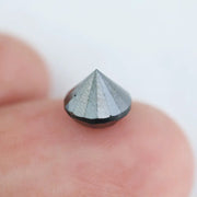 Natural black diamond 2.04 Ct round cut loose diamond for engagement ring and custom jewelry