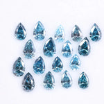 Blue Pear Lab Grown Diamond – 2–6 mm VS Clarity Pear Cut CVD Loose Diamond for Rings, Earrings, Pendants & Custom Jewelry