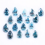 Blue Pear Lab Grown Diamond – 2–6 mm VS Clarity Pear Cut CVD Loose Diamond for Rings, Earrings, Pendants & Custom Jewelry