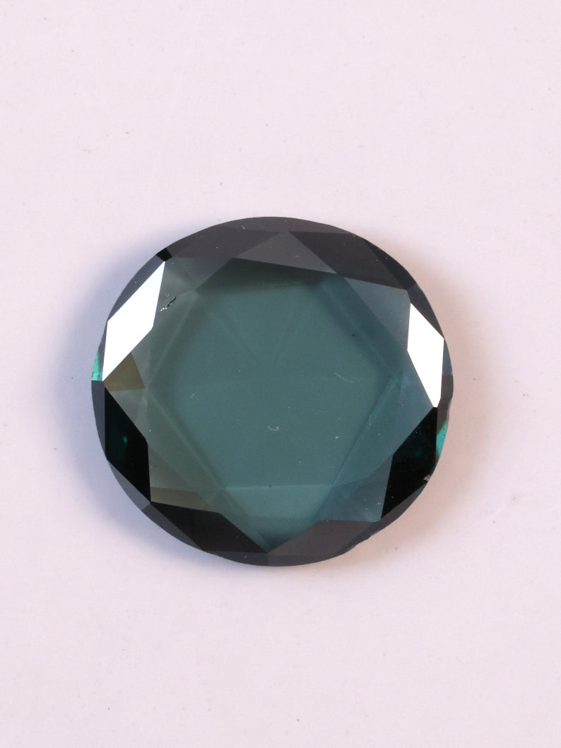 0.47 CT Round Rose Cut Fancy Blue Lab Grown Diamond
