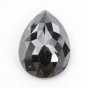 pear cut, natural loose grey black diamond, fancy color pear diamond rare collector gemstone
