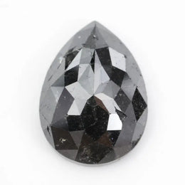 pear cut, natural loose grey black diamond, fancy color pear diamond rare collector gemstone
