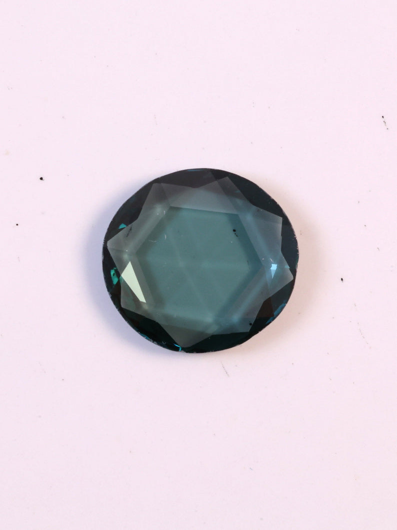 0.47 CT Round Rose Cut Fancy Blue Lab Grown Diamond