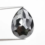 pear cut, natural loose grey black diamond, fancy color pear diamond rare collector gemstone
