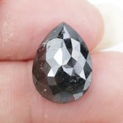 pear cut, natural loose grey black diamond, fancy color pear diamond rare collector gemstone
