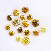 2.10 Ct Natural Yellow Lab Grown Diamond Uncut Loose Diamond Use For Jewerly 