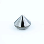 Authentic 1.36 Ct Round Black Diamond Loose Stone for Custom Pendant Jewelry