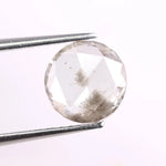 1.61 Ct white & Black Round cut lab grown diamond loose stone with premium modern curved brilliance