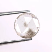 1.61 Ct white & Black Round cut lab grown diamond loose stone with premium modern curved brilliance