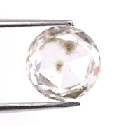 1.61 Ct white & Black Round cut lab grown diamond loose stone with premium modern curved brilliance